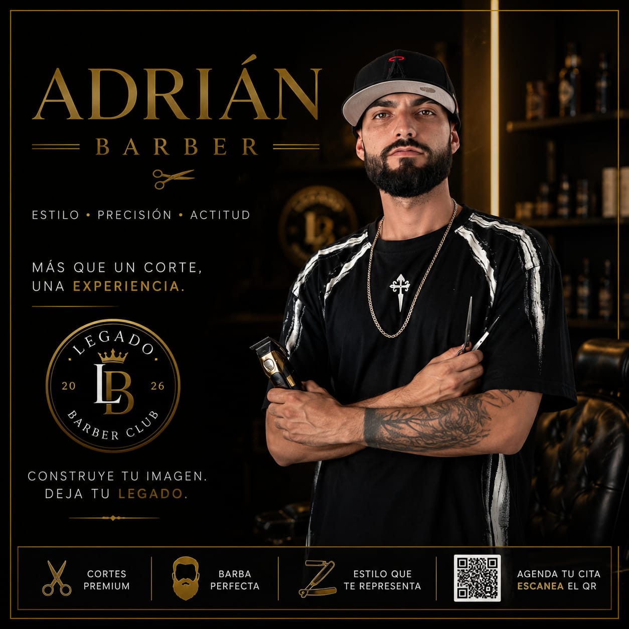 Adrián Barber en Legado Barber Club