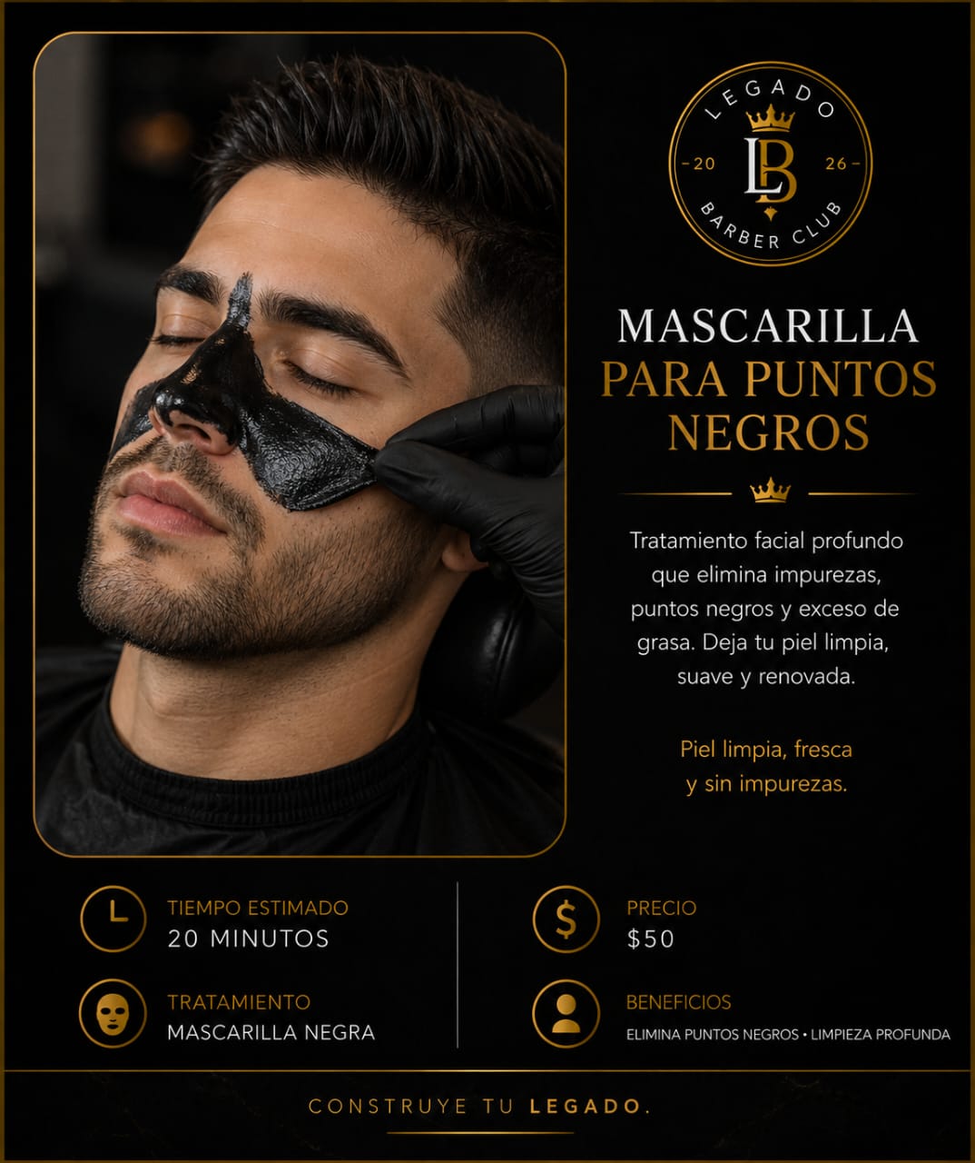 Ficha del servicio mascarilla para puntos negros